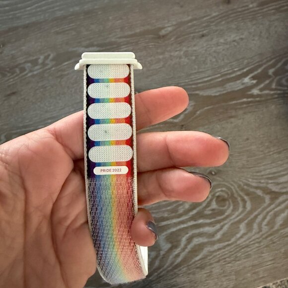 EUC Unisex Apple Watch adjustable watchband pride rainbow 41MM - Picture 2 of 3